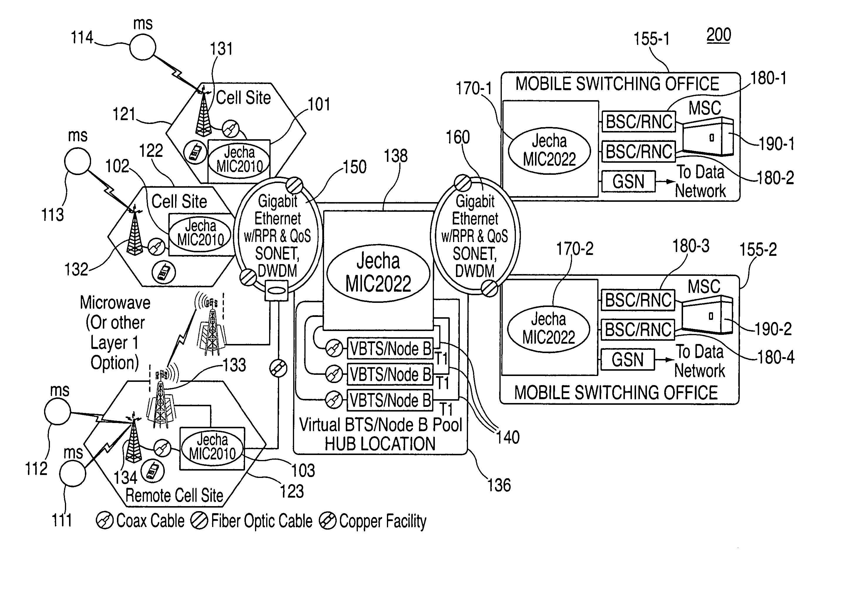 System and method for optimizing network capacity in a cellular wireless network