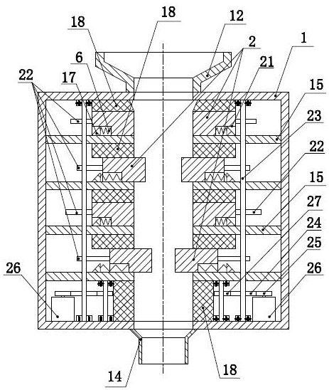 Processing device and method for manufacturing artware by utilizing waste garbage