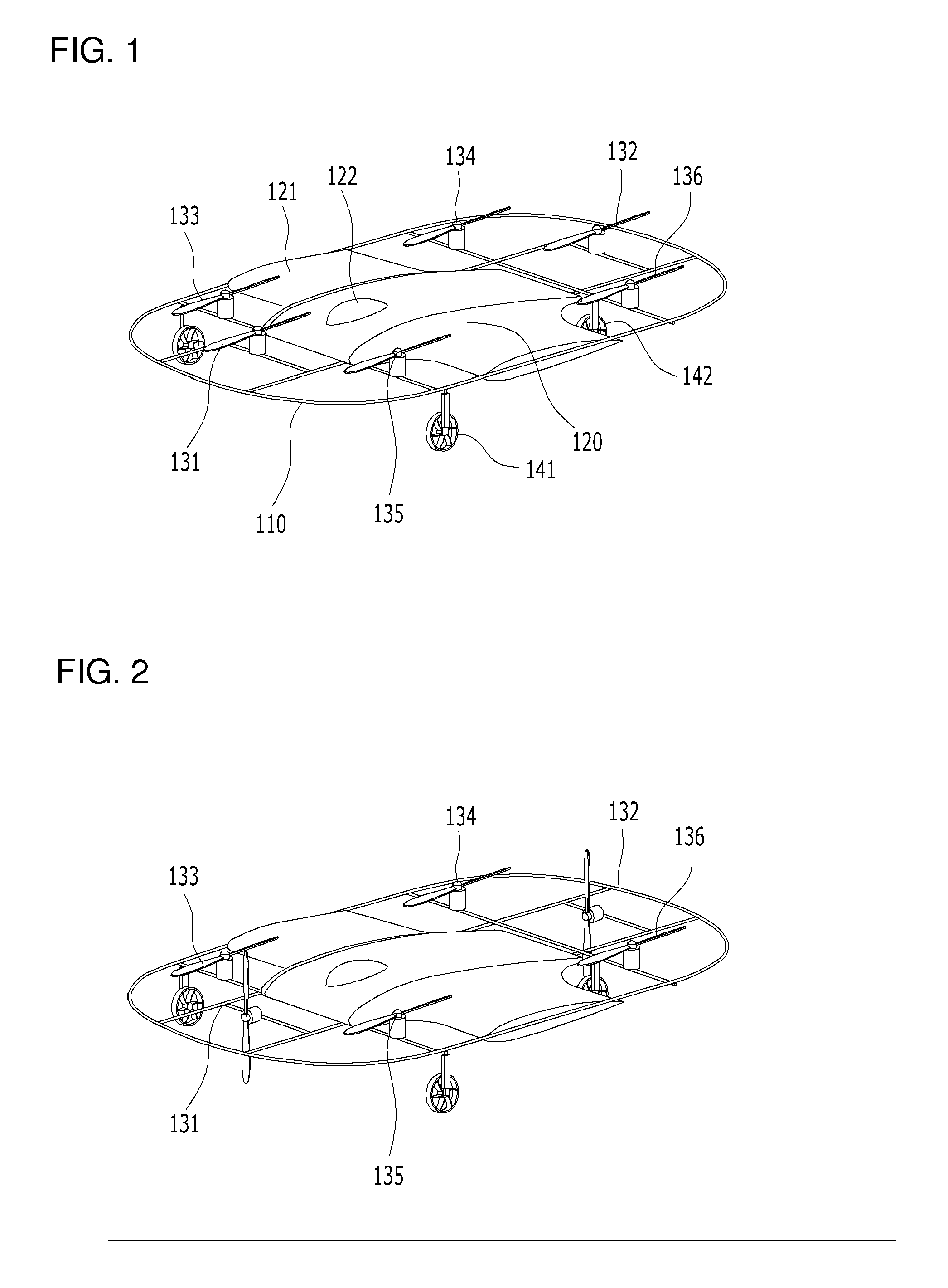 Multi-stage tilting and multi-rotor flying car
