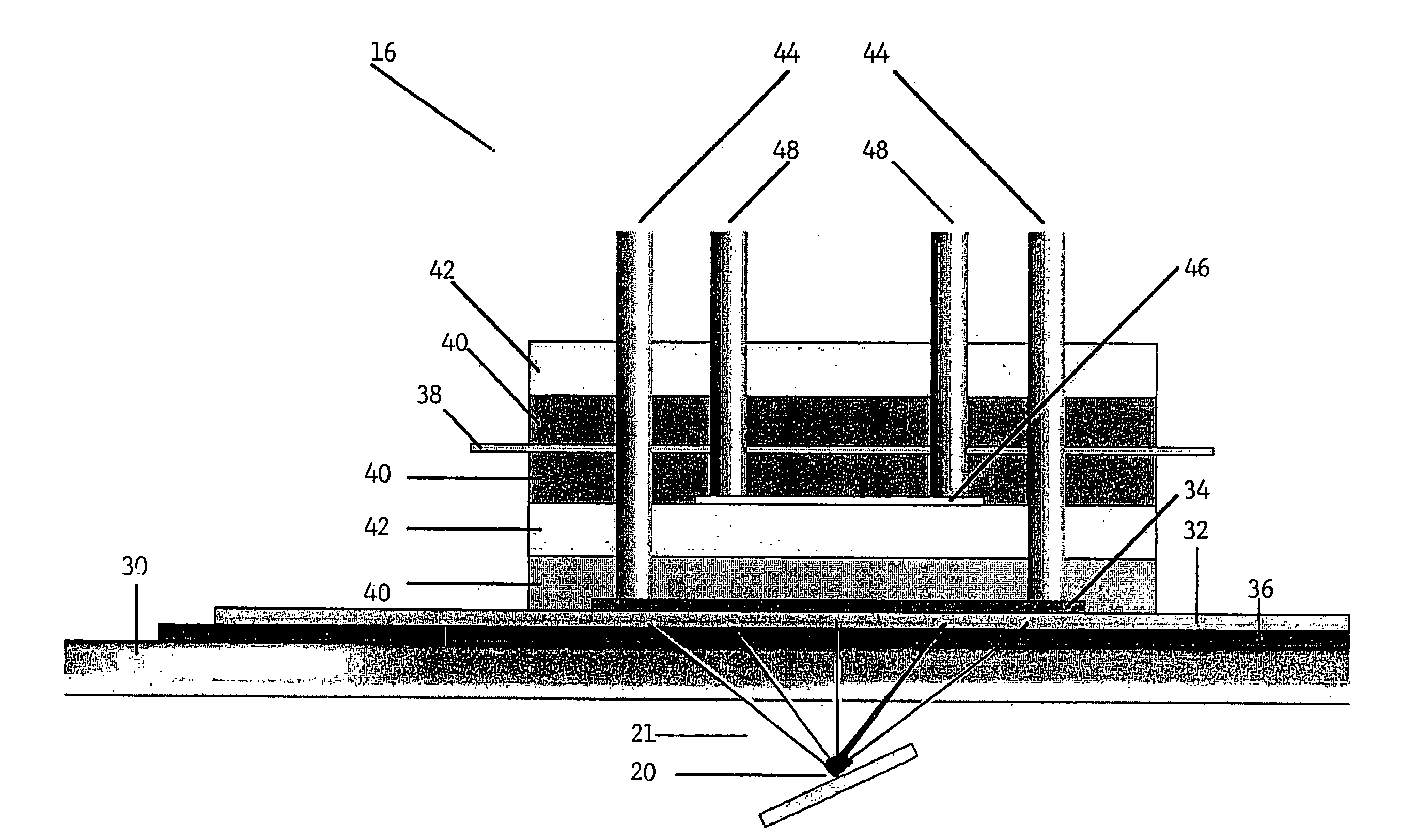 Photolytic oxygenator with carbon dioxide fixation and separation