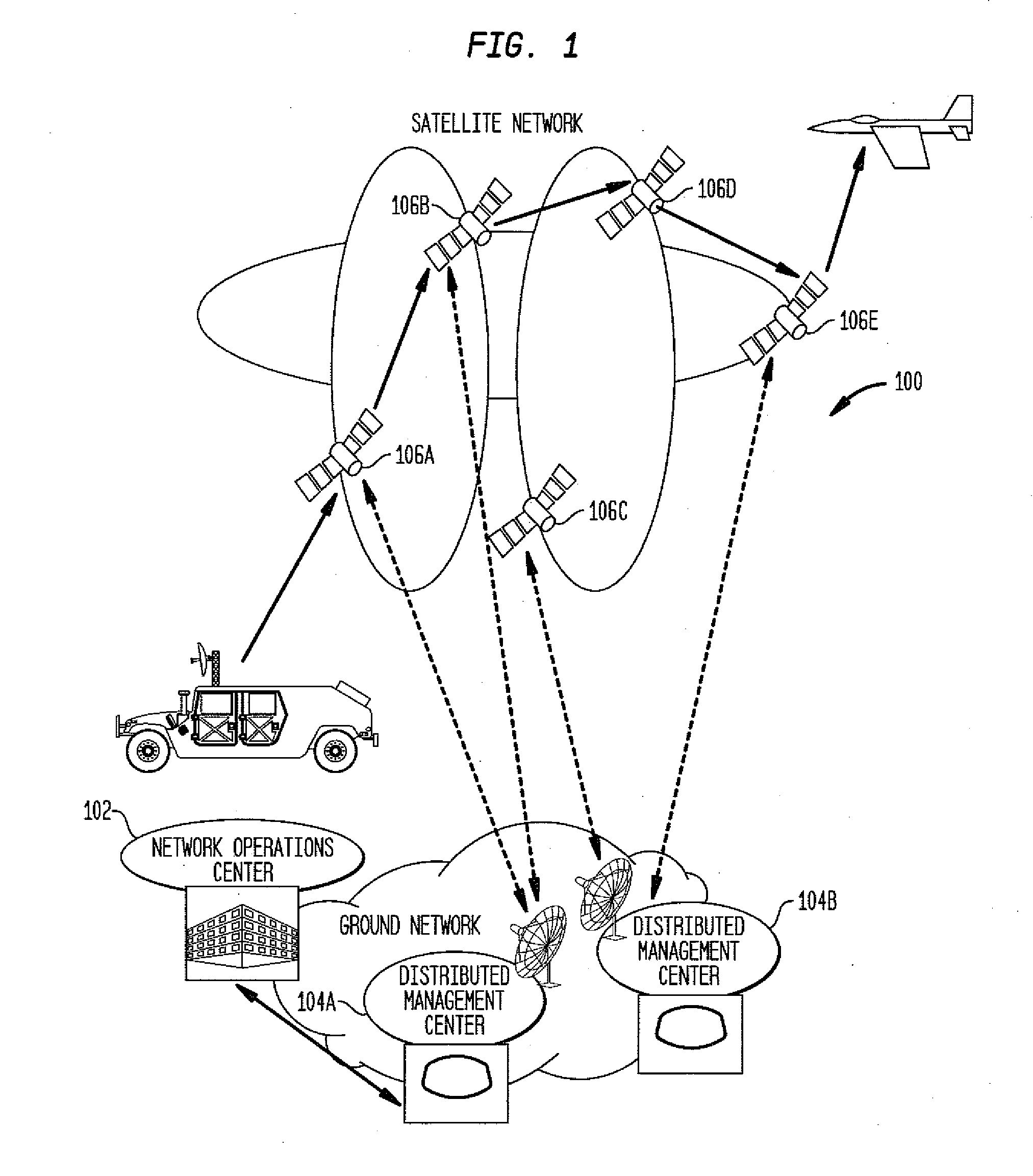 Method and system for determination of routes in leo satellite networks with bandwidth and priority awareness and adaptive rerouting