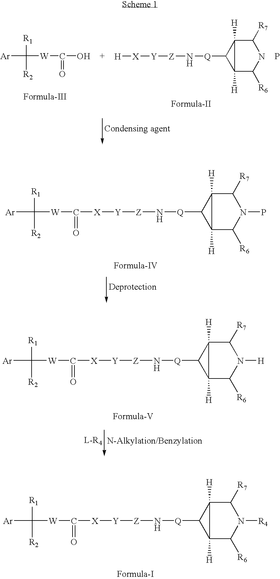 Substituted azabicyclo hexane derivatives as muscarinic receptor antagonists