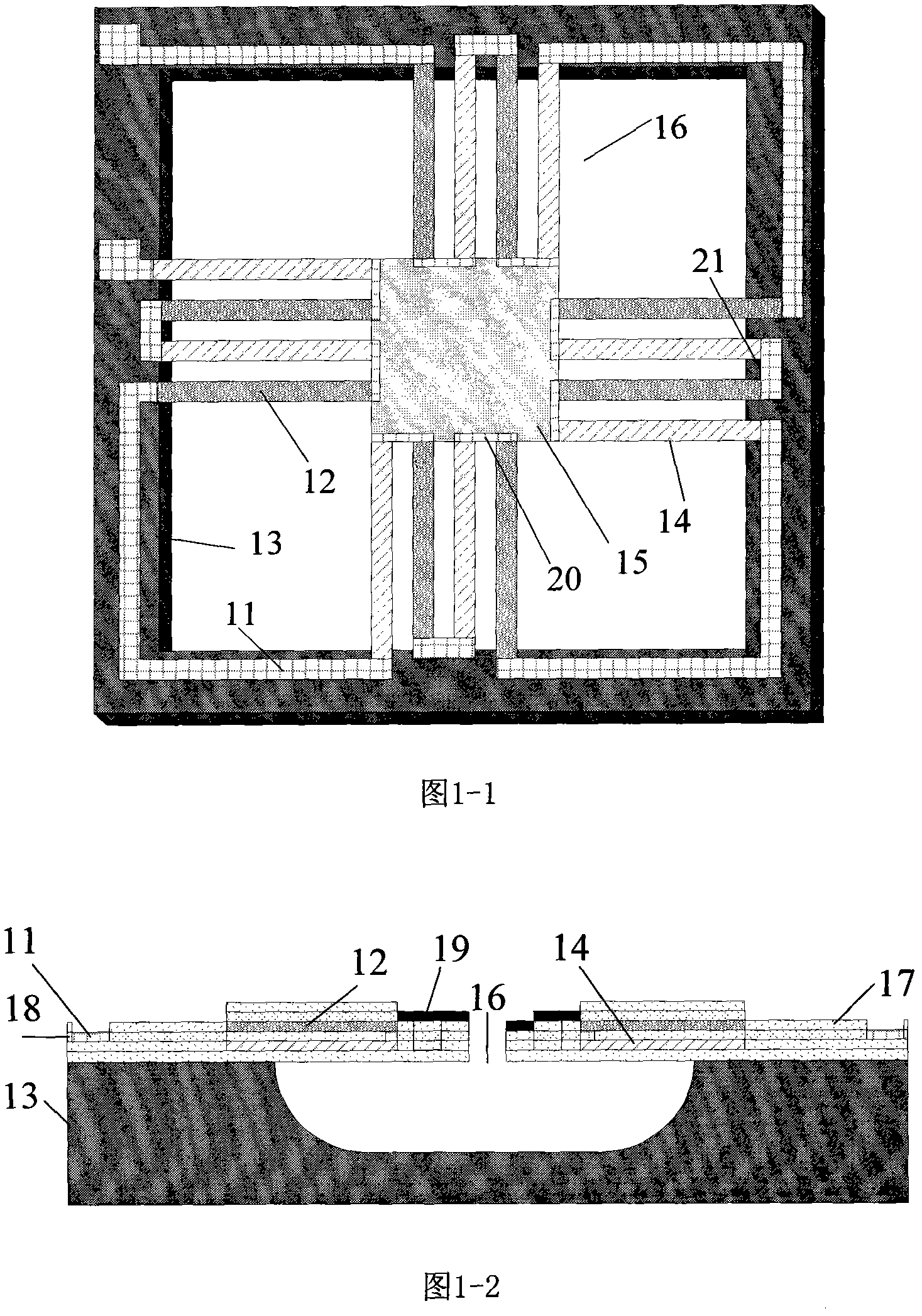 Micromachine thermopile infrared sensor with high duty cycle and manufacture method thereof