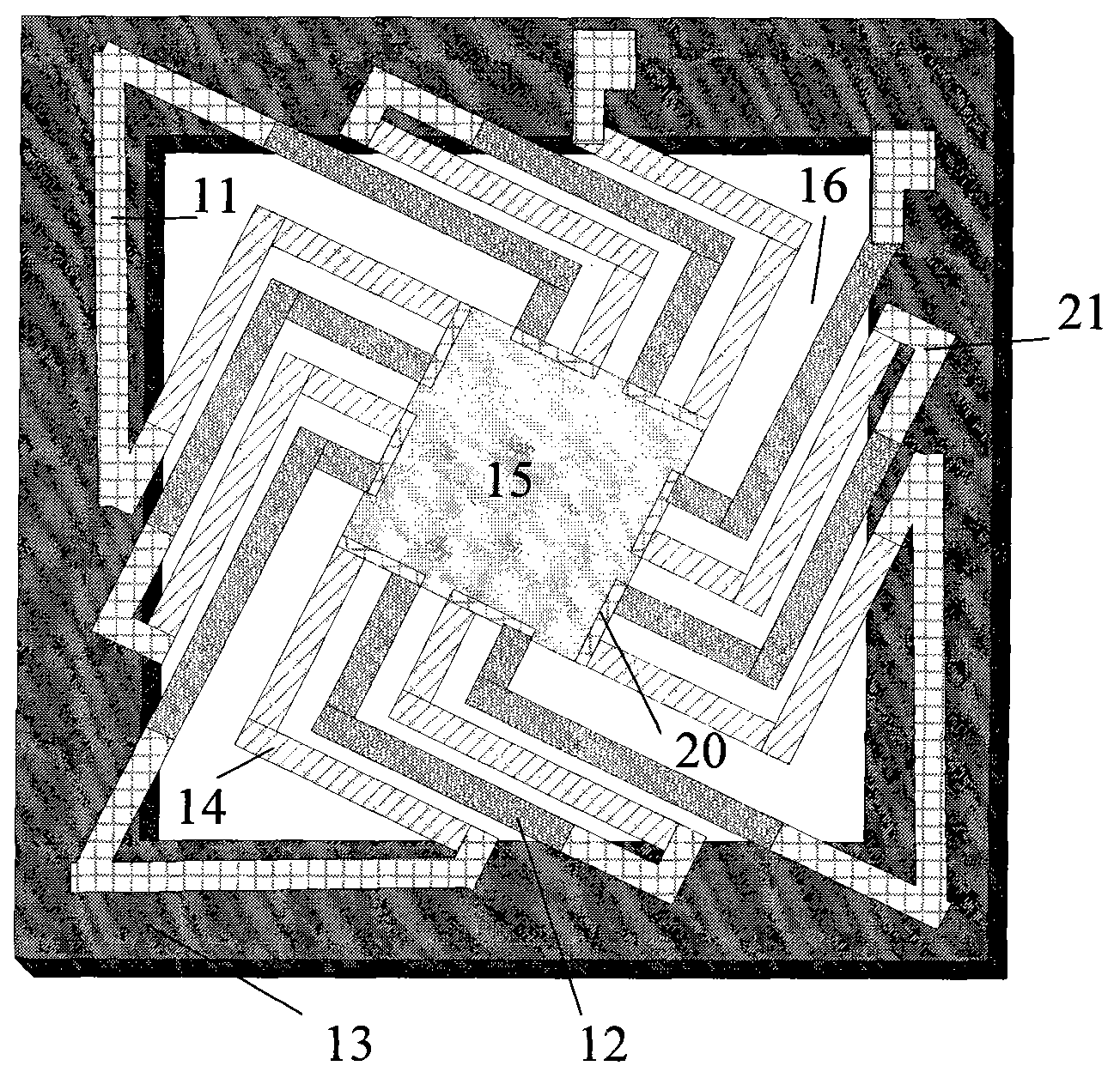 Micromachine thermopile infrared sensor with high duty cycle and manufacture method thereof