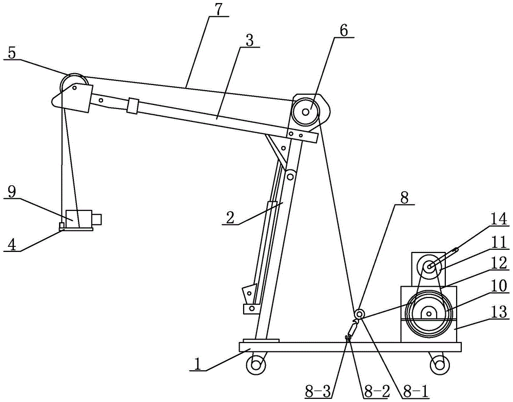 Multifunctional lifting device for underwater camera