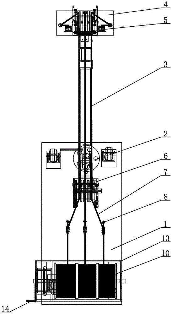 Multifunctional lifting device for underwater camera