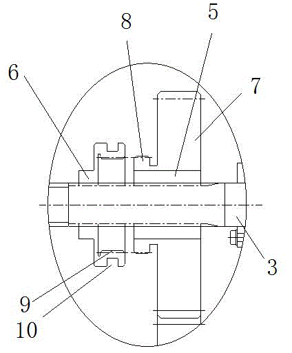 Vertical self-adaptive friction speed limiting material conveying device for preventing gear release