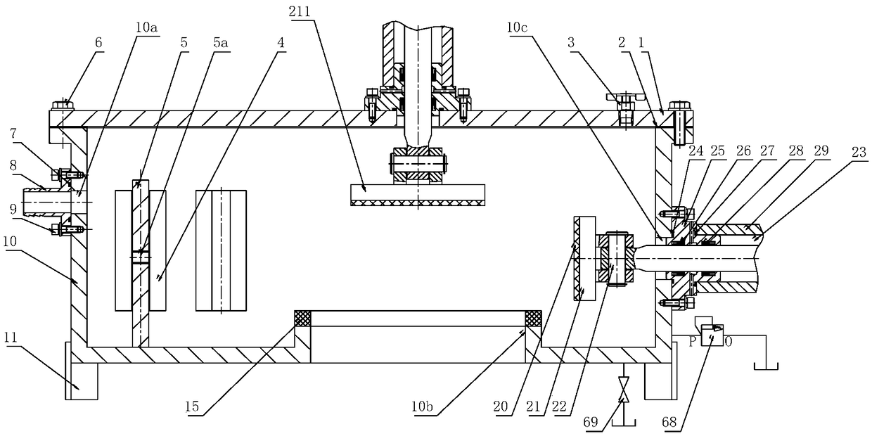 Box type load-holding erosion test device