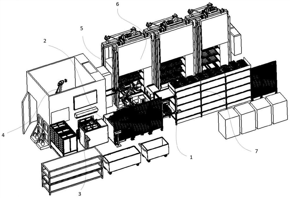 Aero-engine blade spraying production line and control method