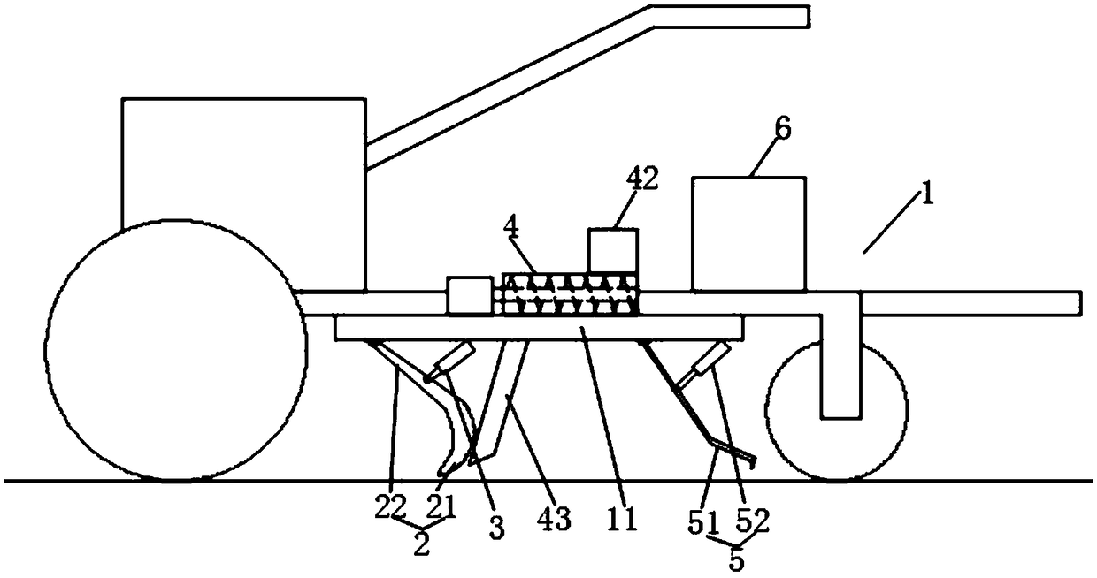 Grape planting fertilizer application apparatus