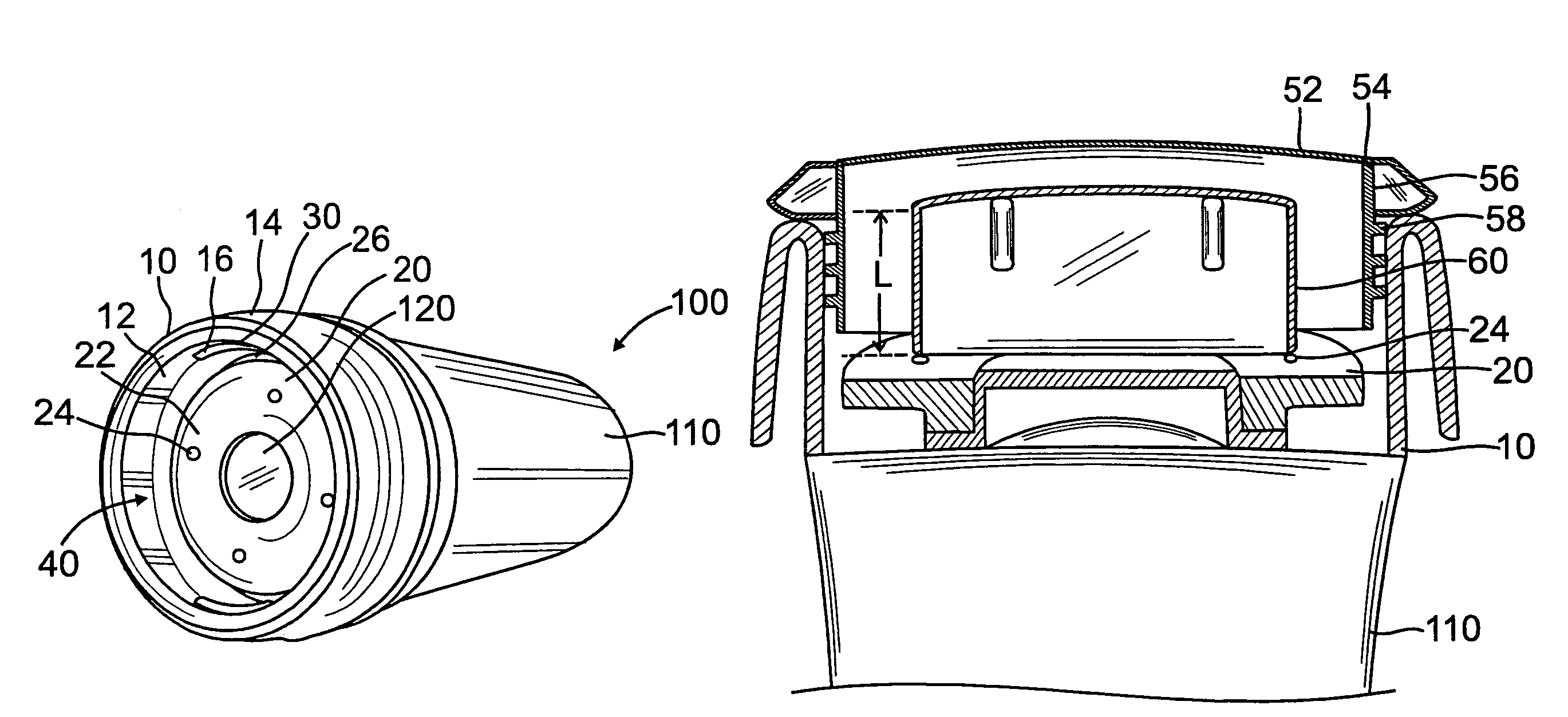 Thermos with beverage consumption apparatus which enables liquid to be consumed directly from the thermos when a valve is opened