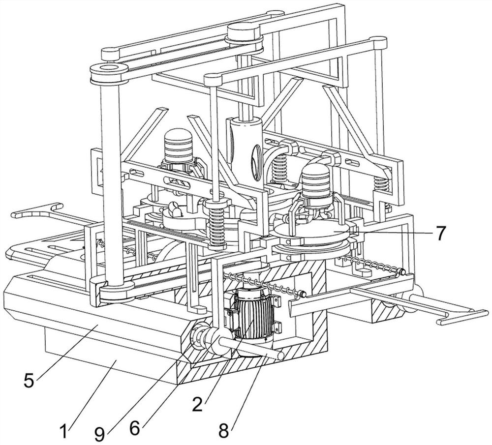 Optical lens edge grinding device