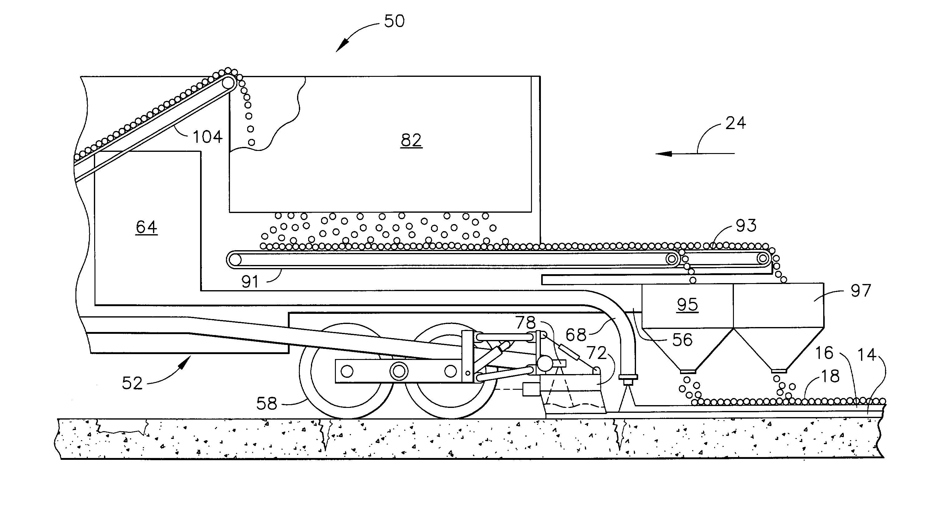 Apparatus for treating a pavement surface