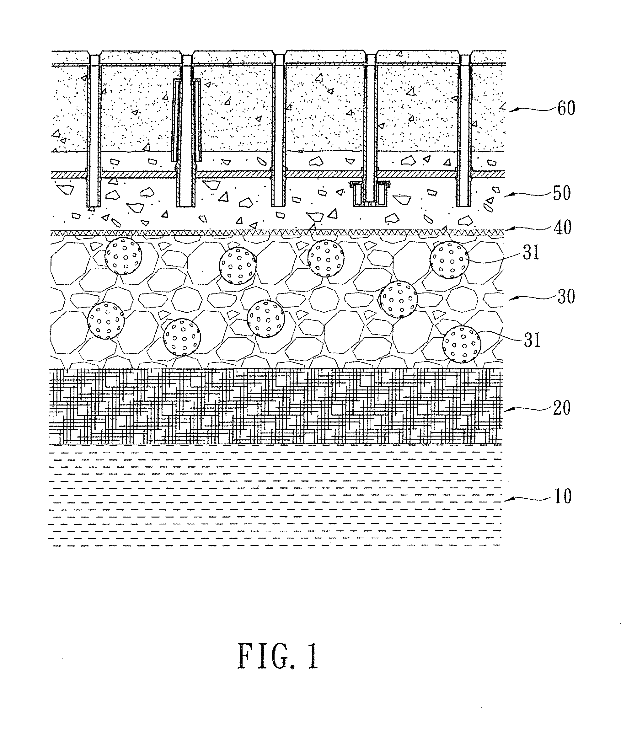 Method for manufacturing geological gradation featuring disaster prevention and ecologic function