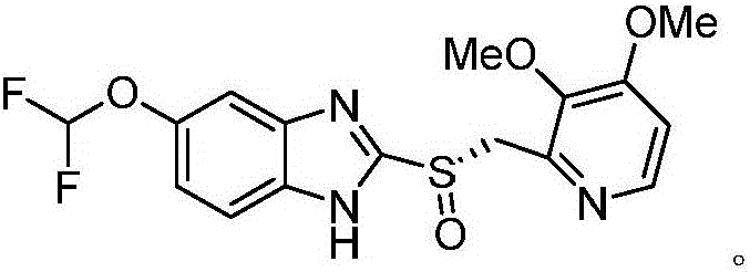 Synthesis process of (L)-pantoprazole