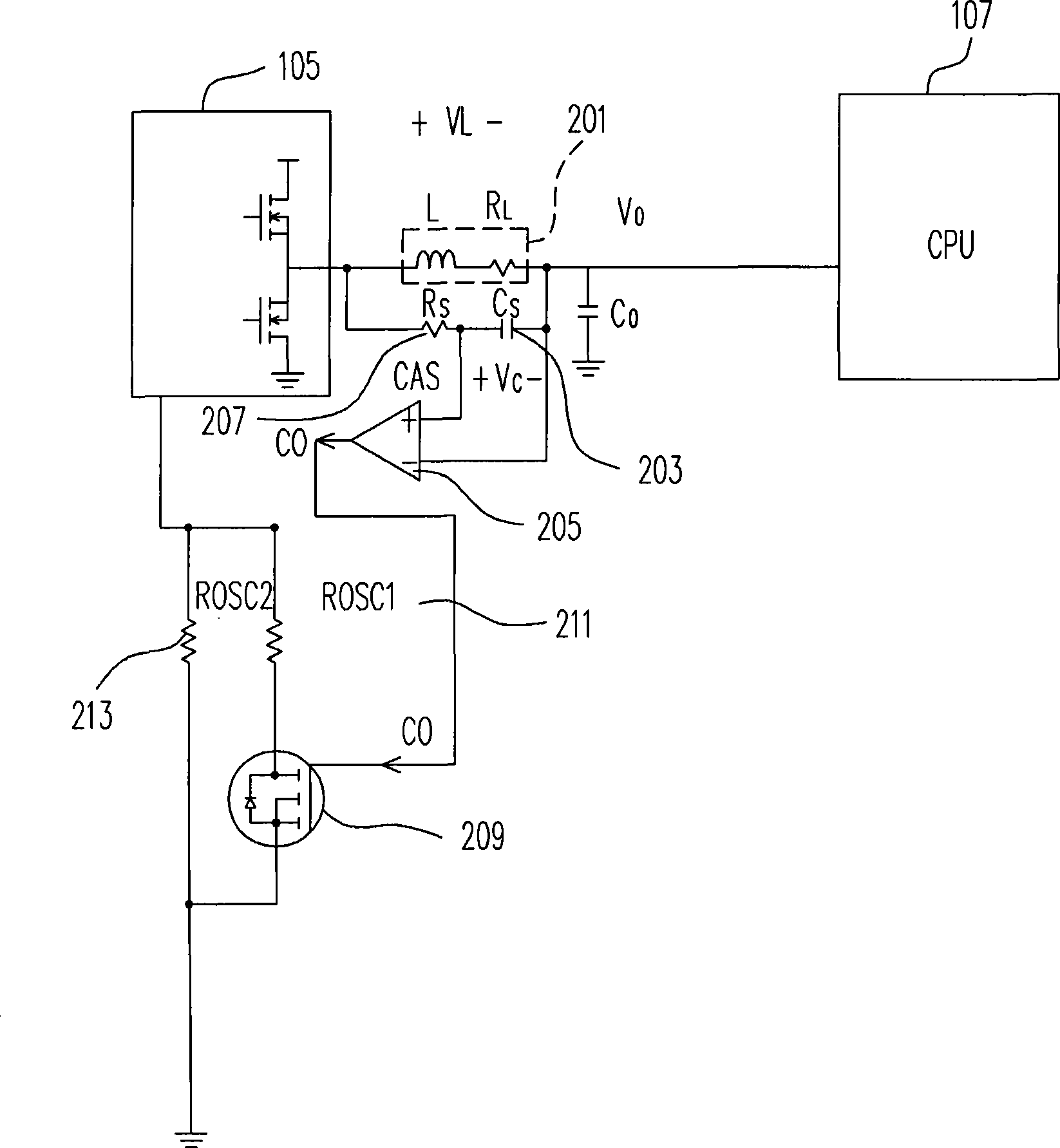 Apparatus and method for regulating working frequency of step-down conversion circuit by detection current