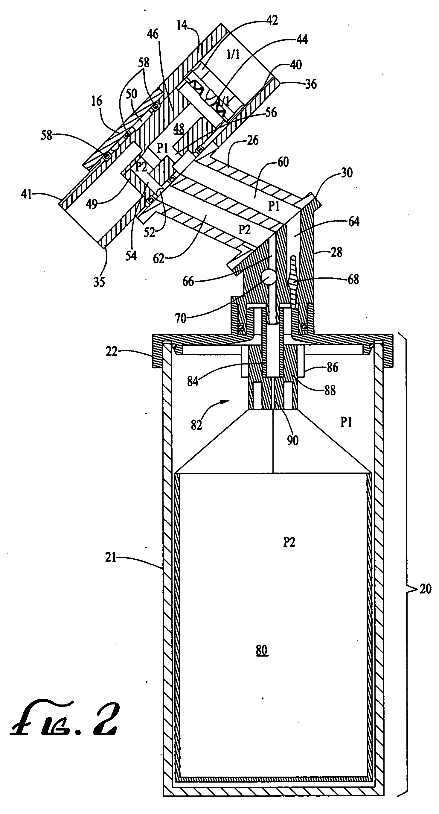 Dispensing system and method for shower arm