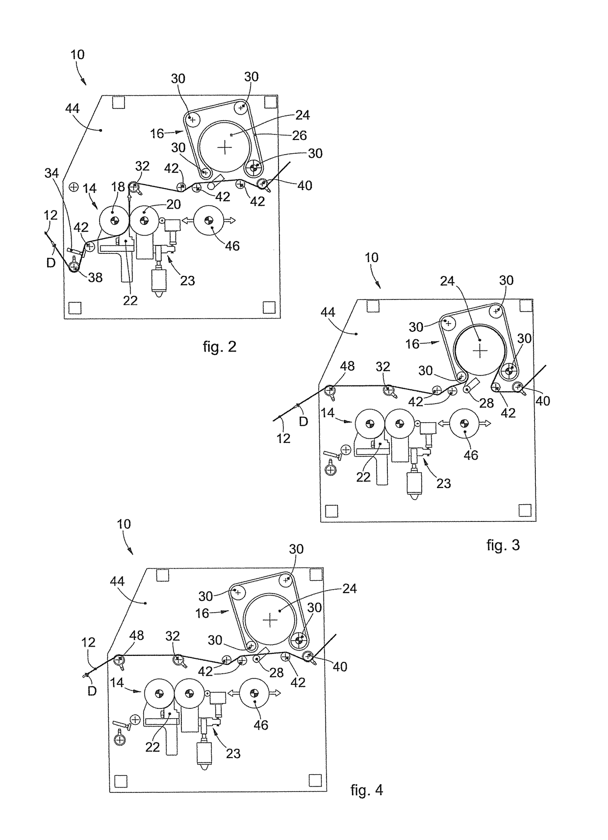 Compacting machine for fabrics and corresponding compacting method