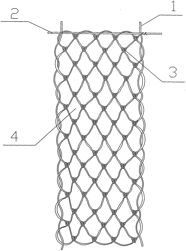 Method for braiding automobile fiber-braided antiskid net