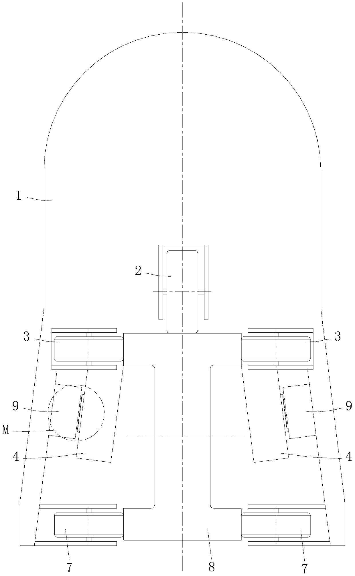 Intelligent direct-driven straddle-type airbus