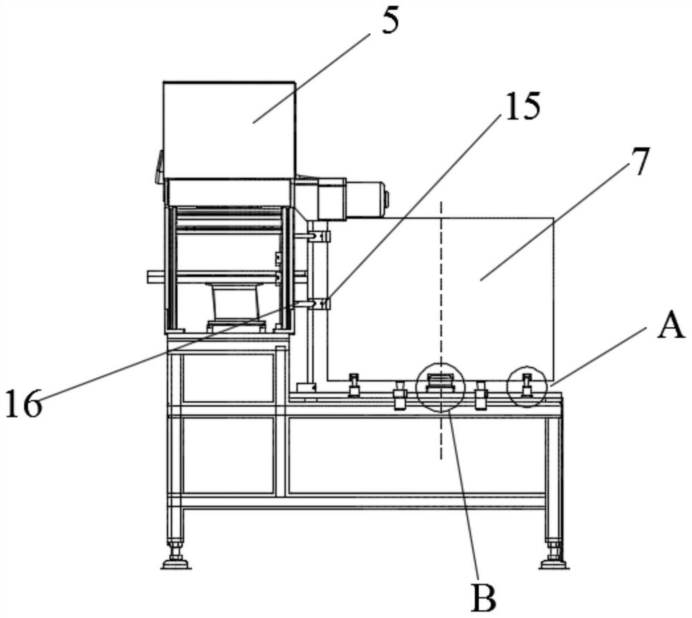 A filtering mechanism of a crushing device for geological exploration