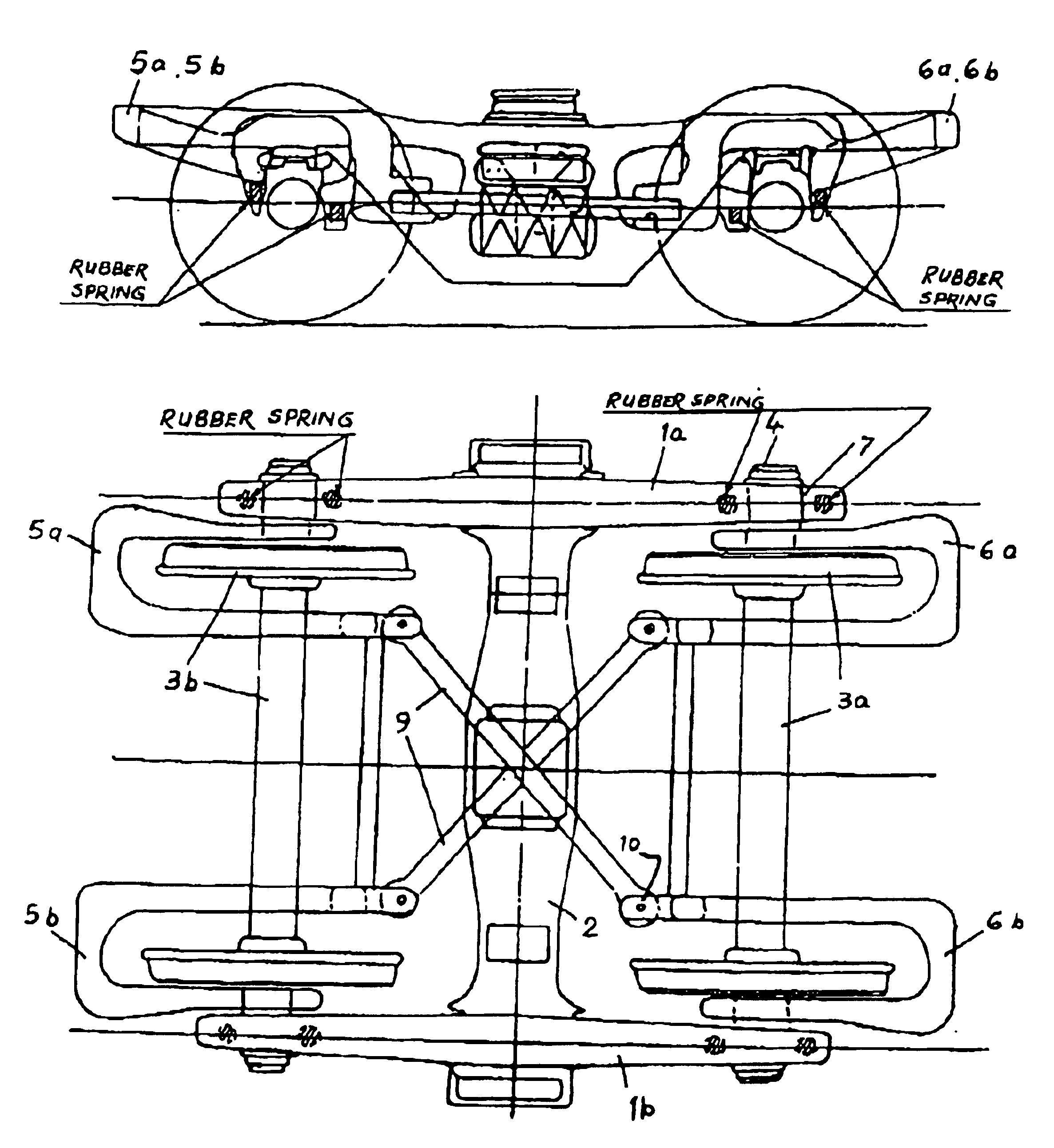 Control arm system for steering bogie wheels and axles