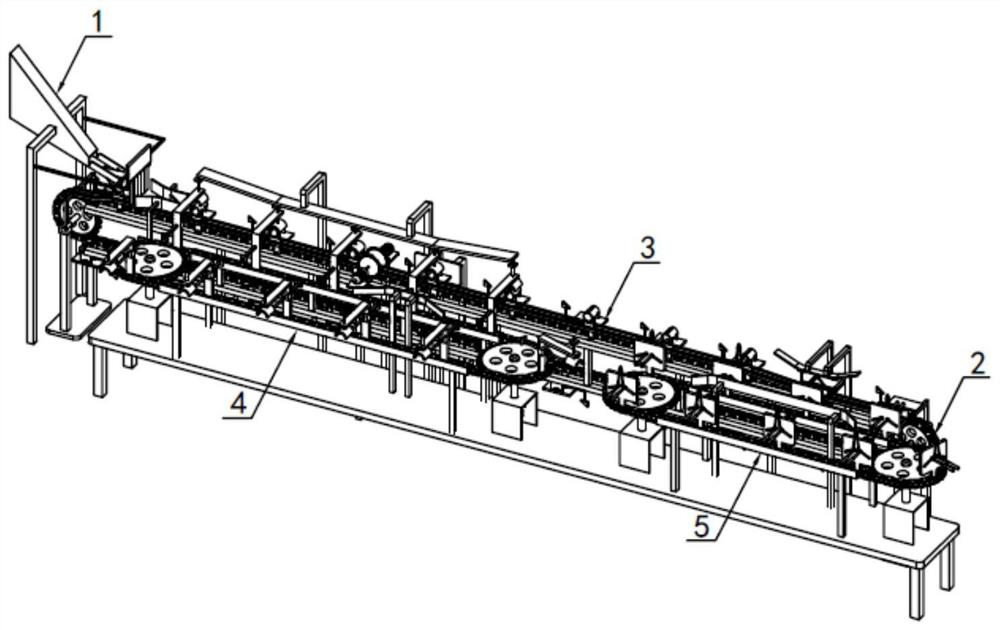 Continuous ring-pull can cutting and tabletting production line