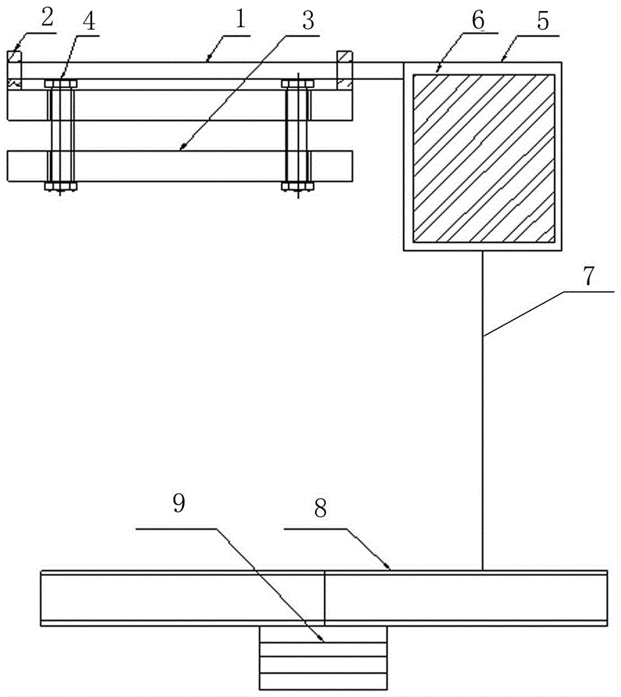 A double meter counting device for an inner take-up twisting machine
