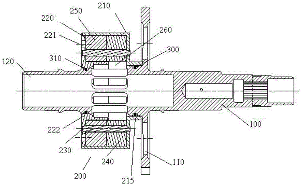 Centrifugal separation device for aero-engine