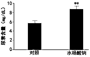 Application of sodium salicylate in the preparation of preparations for promoting liver regeneration