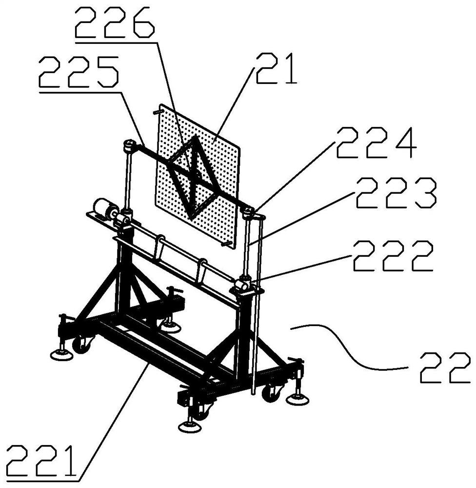 Auxiliary device for simulating astronaut to control instrument equipment on ground