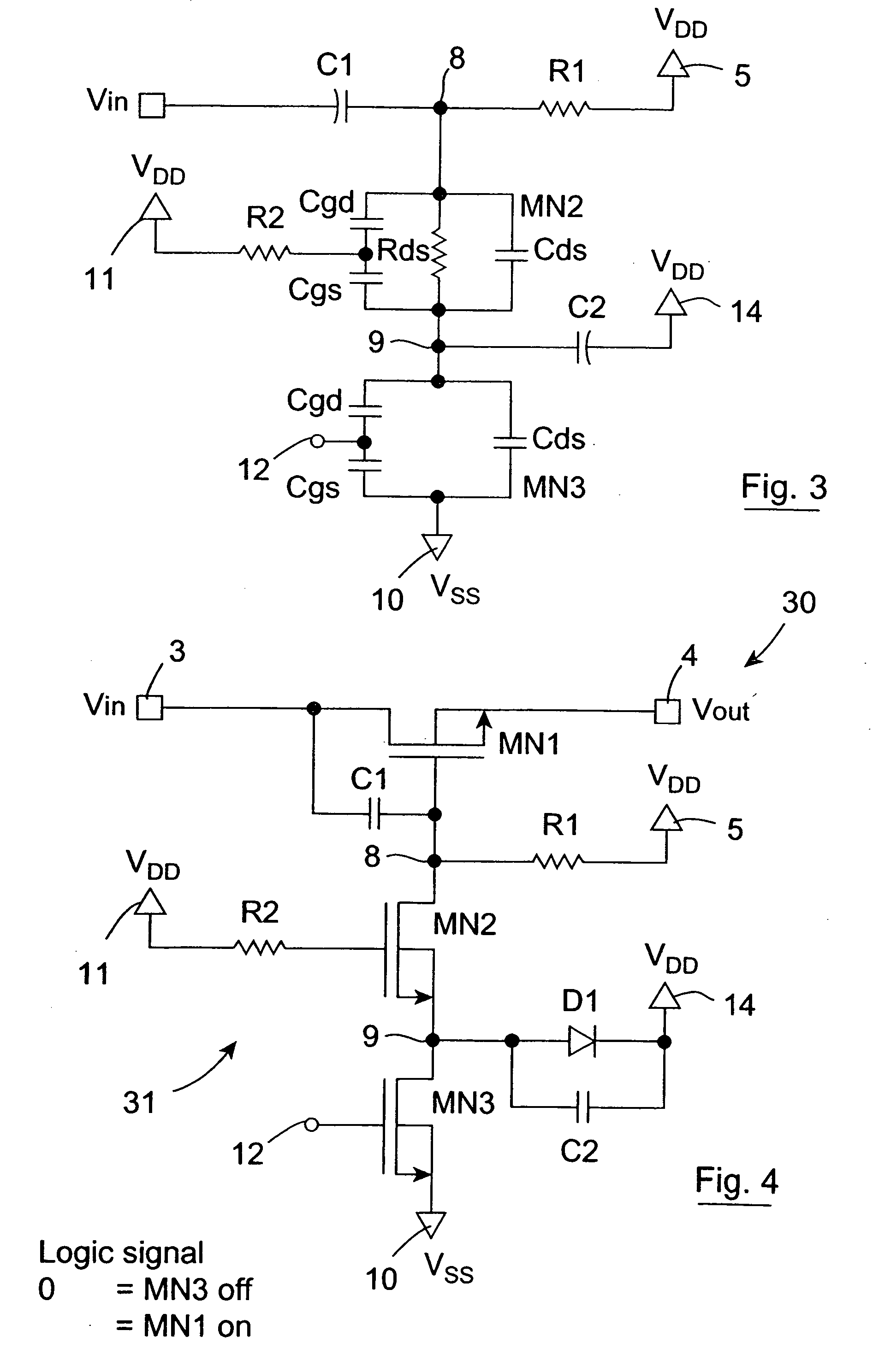 Open drain driver, and a switch comprising the open drain driver