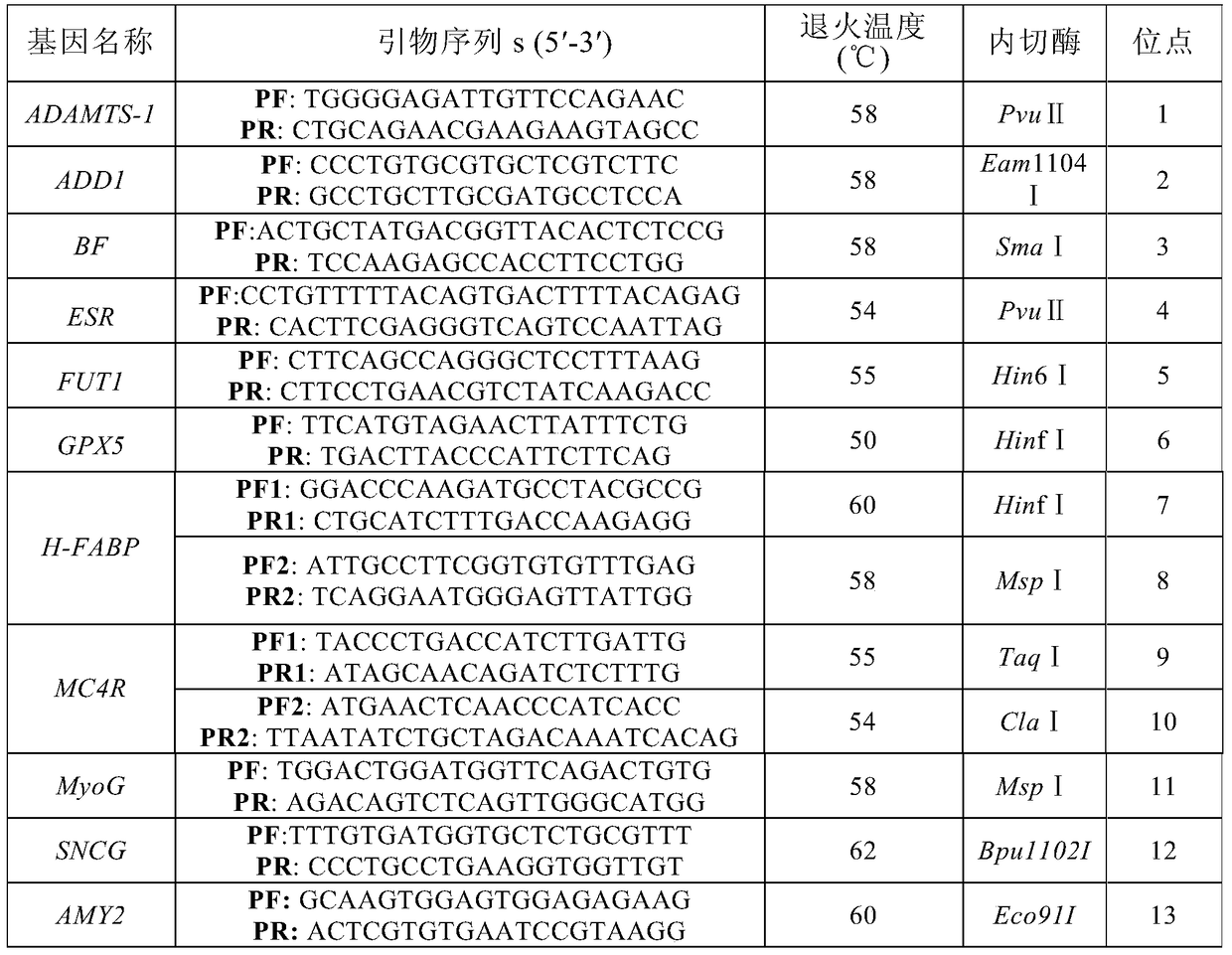 A SNP molecular marker for traceability on pig chromosome 6 and its application