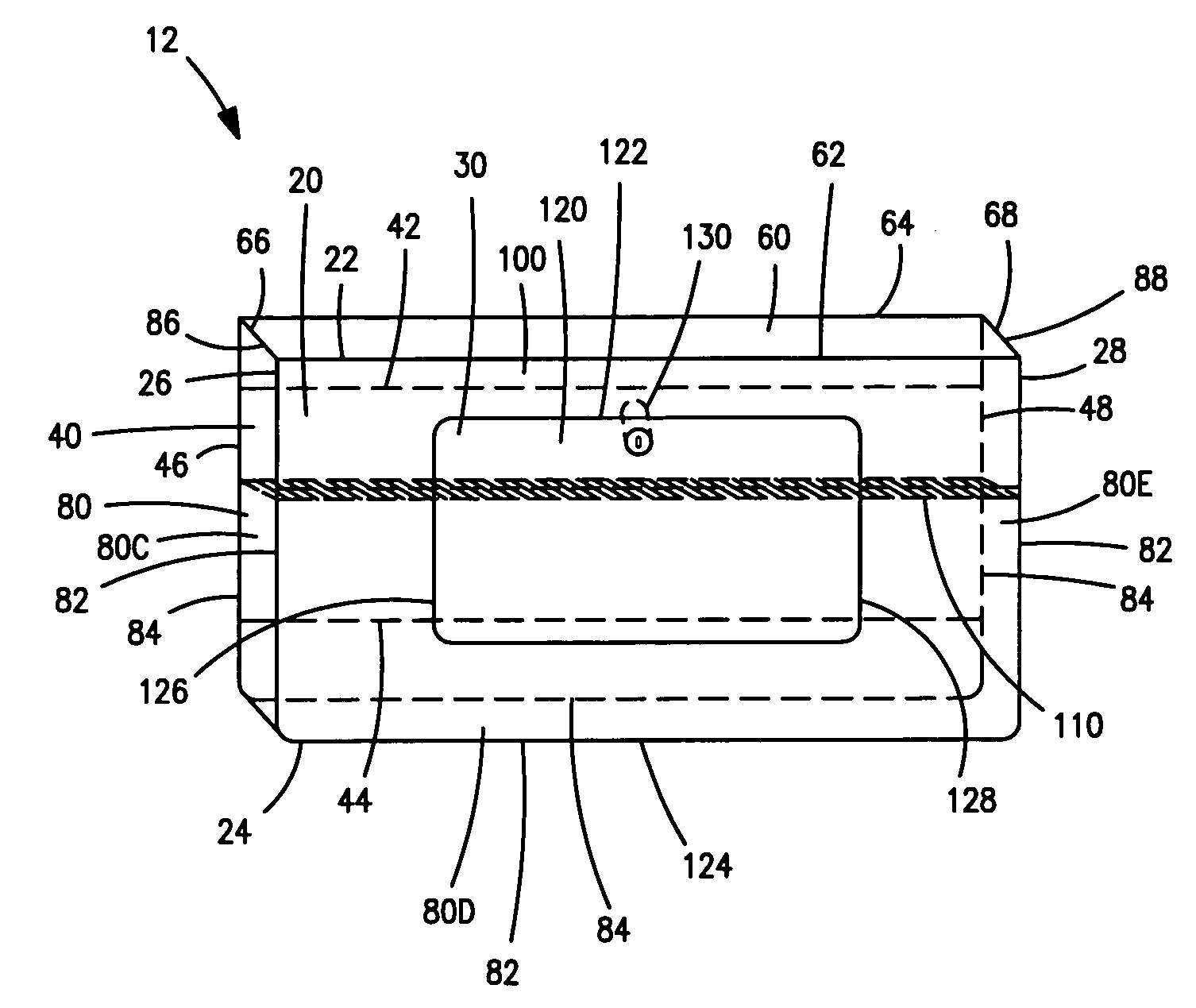 Medicine cabinet and associated sub-assembly