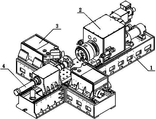 Special numerical-control spinning forming machine for hub parts of engineering vehicle