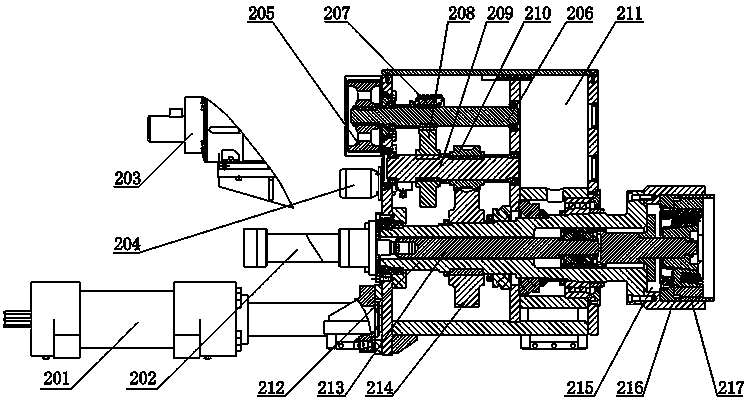 Special numerical-control spinning forming machine for hub parts of engineering vehicle