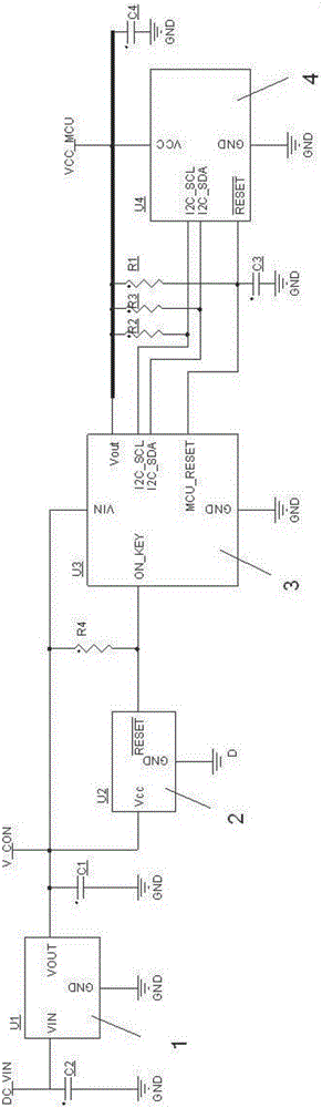 System automatic power-on circuit and method
