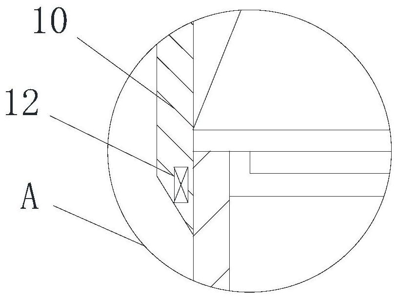 Paper pulp stirring device for paper tube body paper production