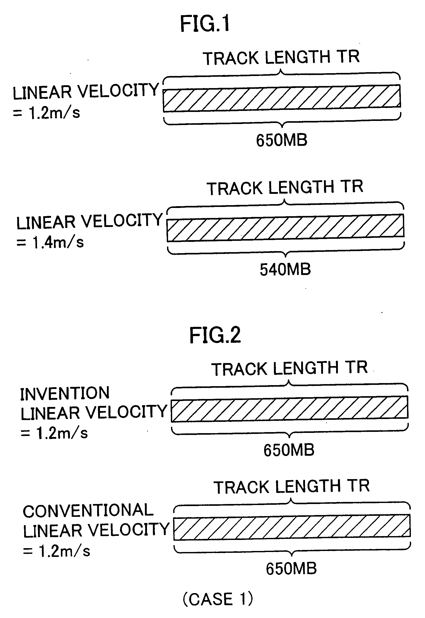 Method of recording information on optical disks at recording density proportional to the actual information volume and disk nominal capacity
