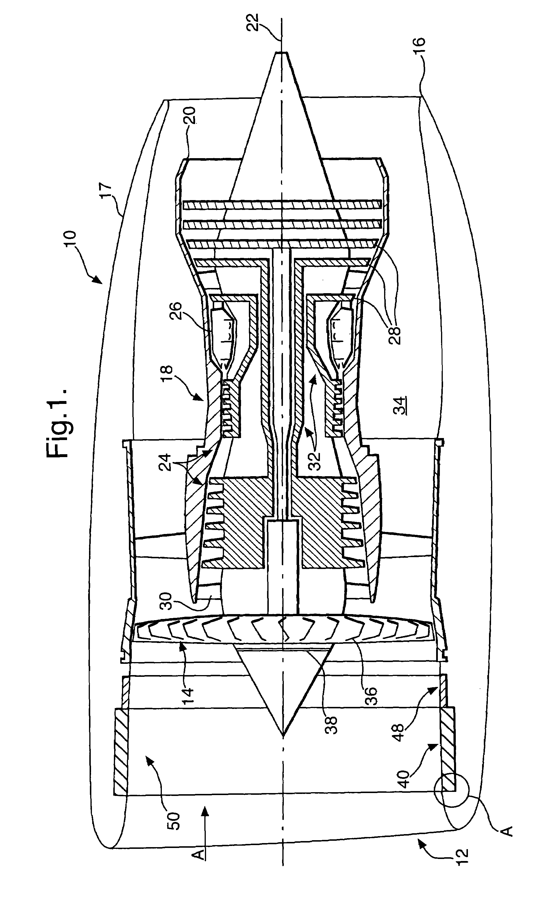 Acoustic liner for gas turbine engine