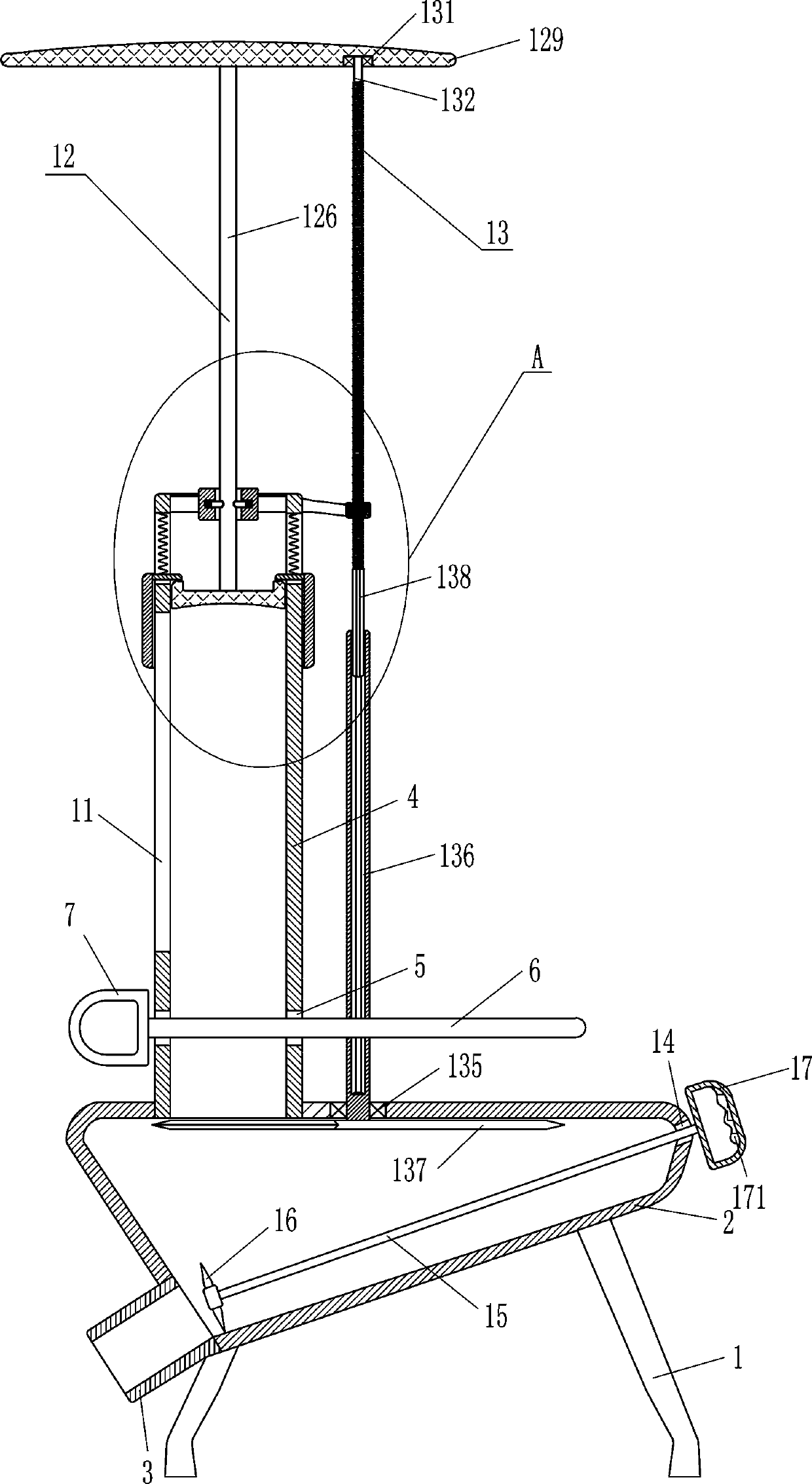 Radish dicing machine