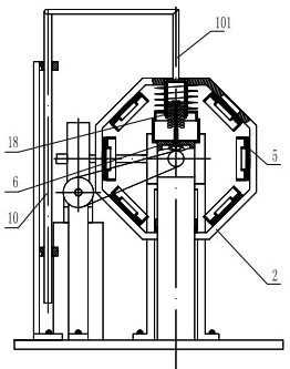 Pipe orifice inner wall cleaning machine