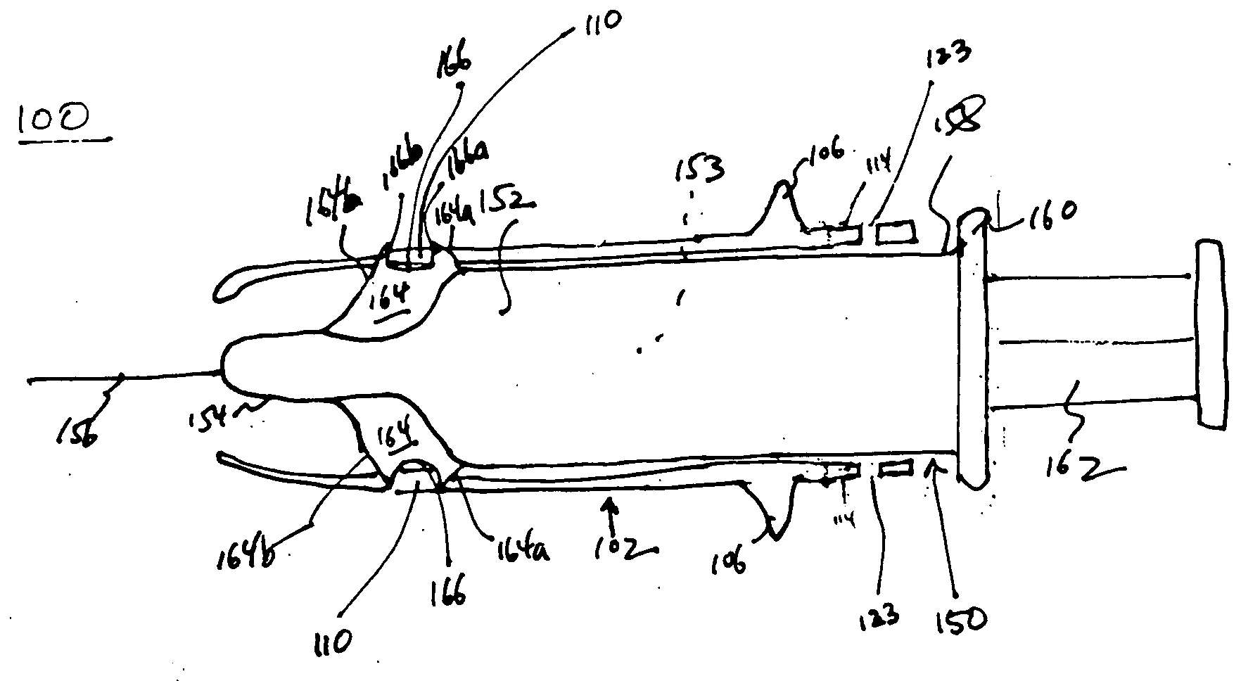 Syringe with integral safety system