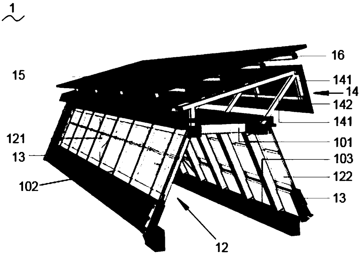 An integrated roof unit