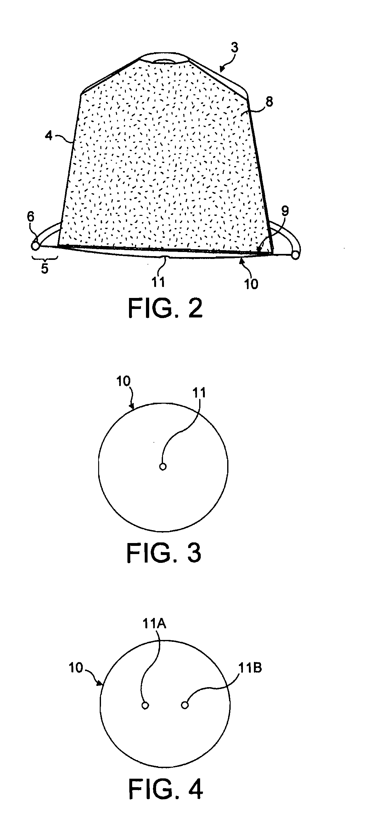 Capsule for preparing coffee in a device comprising a cartridge holder with relief and recessed elements