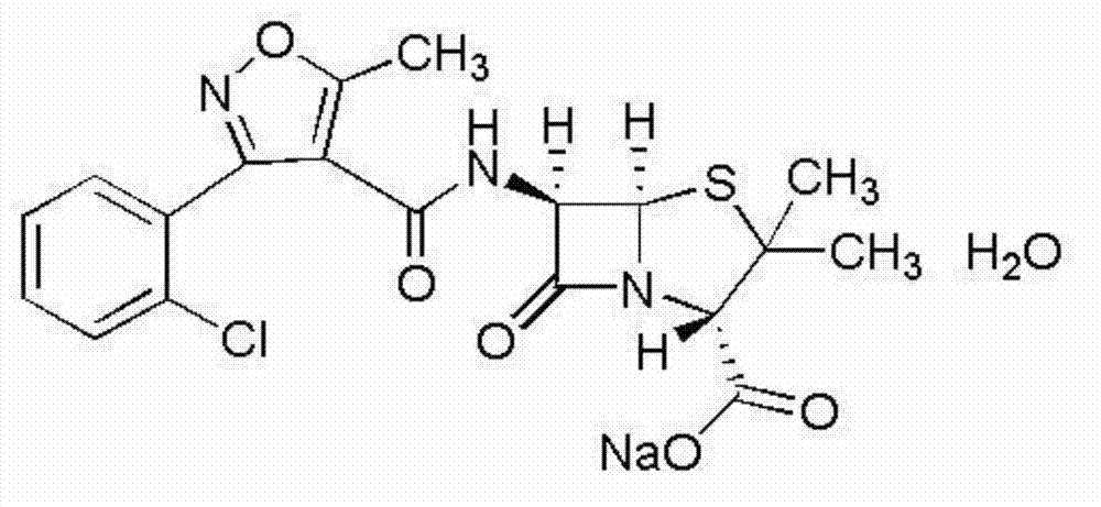 Amorphous cloxacillin sodium compound without hygroscopicity