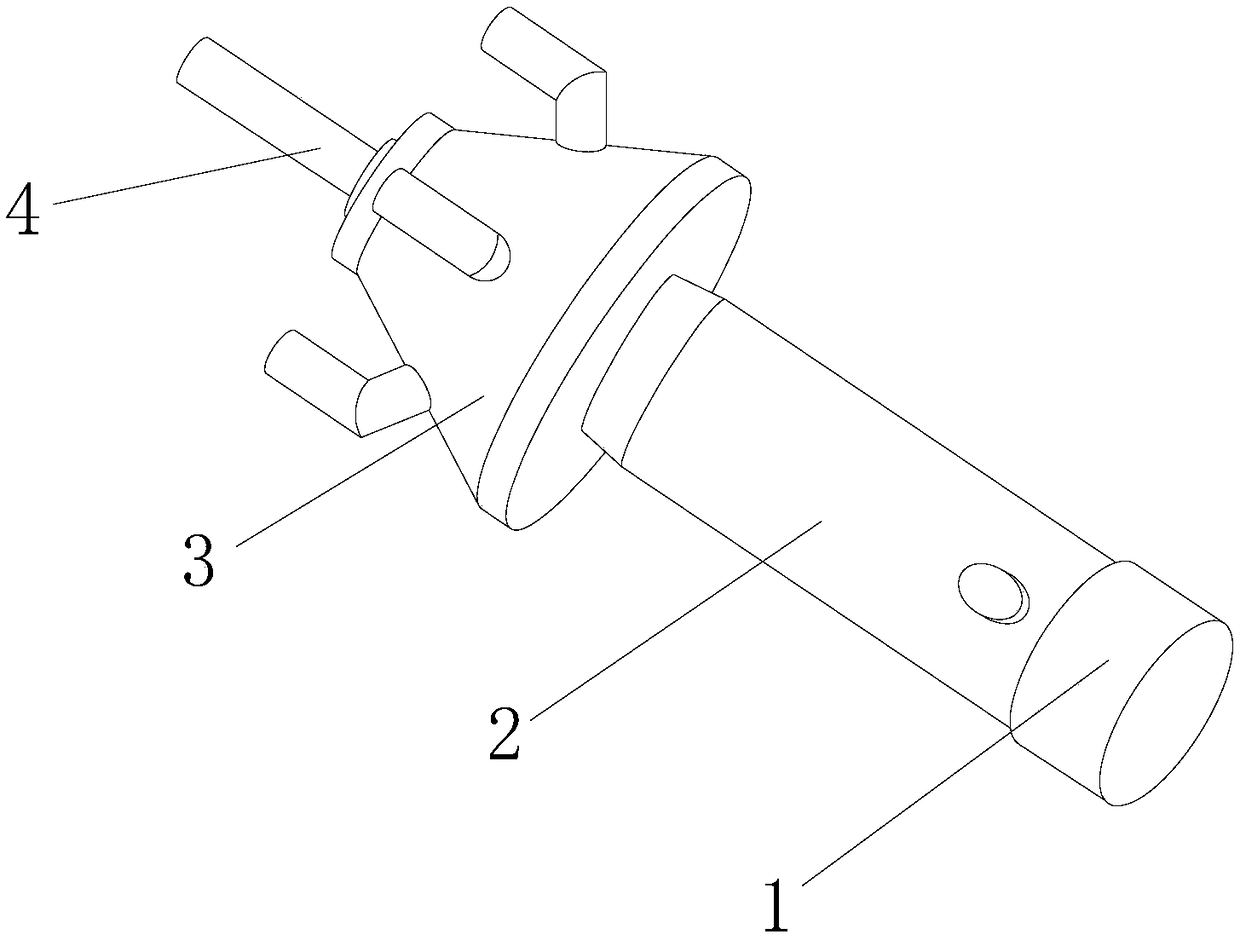 Wall-attached stabilizing device for hydraulic engineering concrete tester