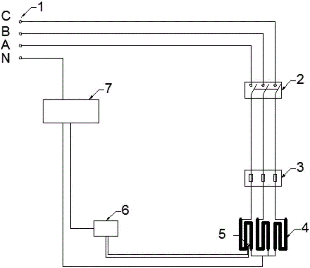 Cold area tunnel electric tracing temperature control circuit