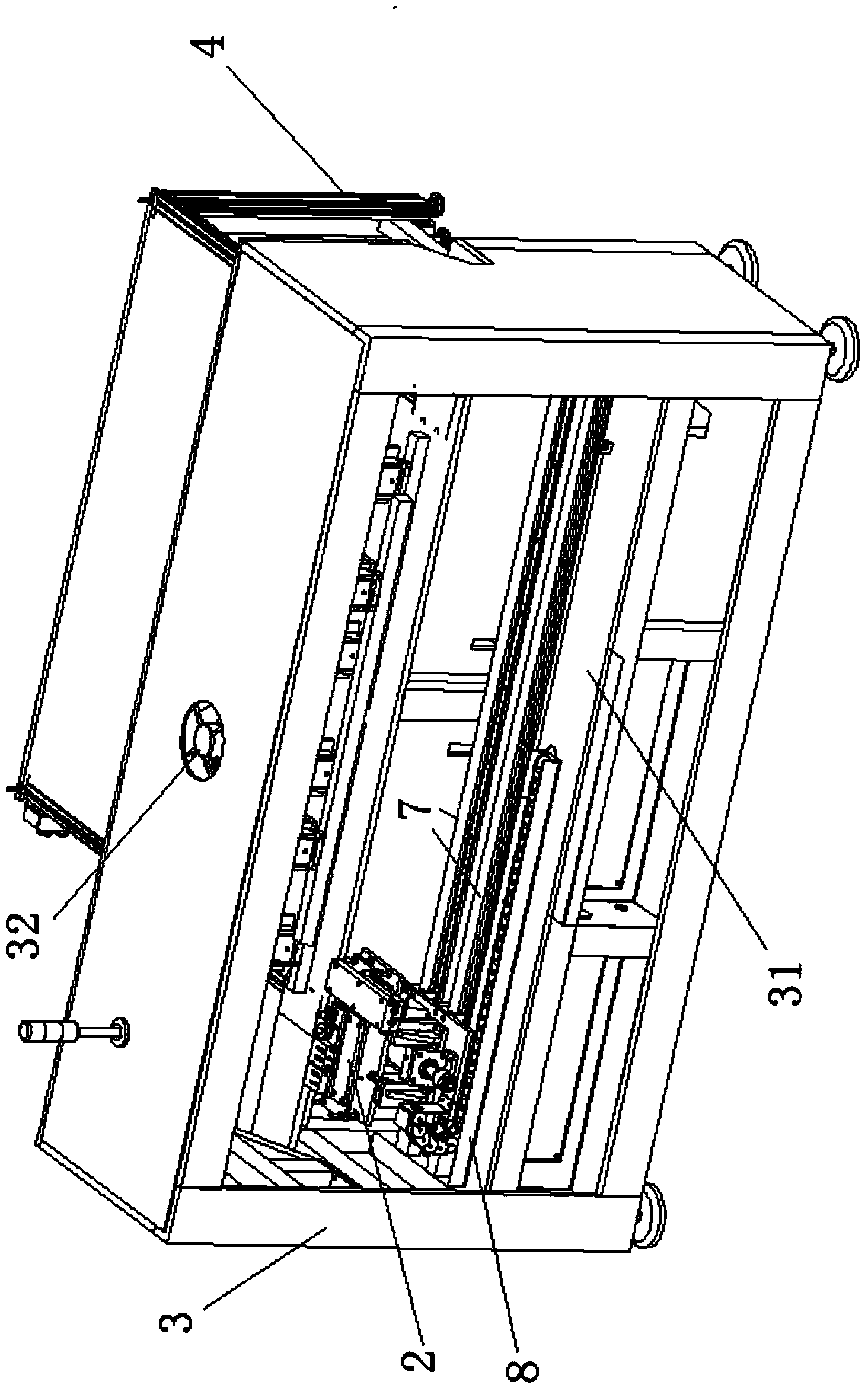 Hollow plate window opening machine
