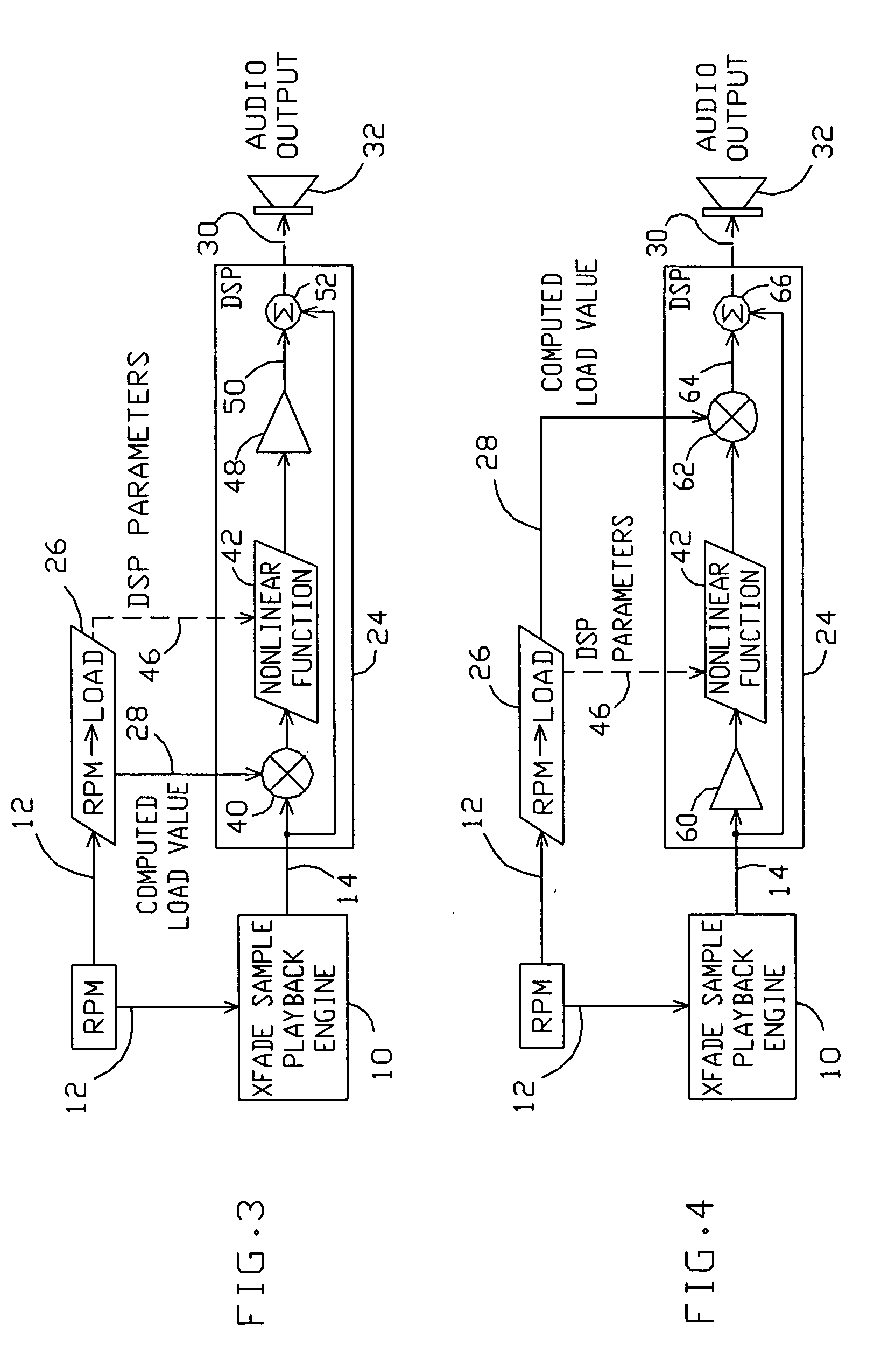 Crossfade sample playback engine with digital signal processing for vehicle engine sound simulator